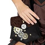 PARTY DISCOUNT Tasche Steampunk, schwarz-braun