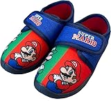 MARIO Hausschuhe Junge 2-8 Jahre Gaming Lustige Hauspatschen Pantoffeln mit Klettverschluss ideal fur Kindergarten Kita (Multifarbig, EU Schuhgrößensystem, Kleinkind, Herren, Numerisch, M, 29)