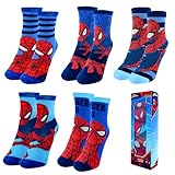 Marvel Spider-Man Socken für Jungen, 5er-Pack Klassische Spiderman Socken, Größe EU 27/30