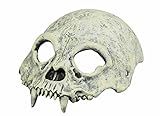 Boland 72151 - Schaum Halbmaske Schädel, One Size, Erwachsene Herren, Halloween, Karneval, Mottoparty, Skelett, Totenkopf, Dungeon, Dämon