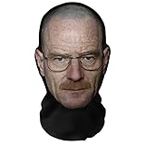Aristo Solutions Realistische Walter White 3D-Druck Vollgesichtsmaske – Atmungsaktiv, leicht & bequem, ideal für Cosplay, Partys, Halloween, Karnveal & Events Breaking Bad