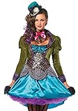 shoperama Damen Kostüm Leg Avenue - Deluxe Mad Hatter - Alice im Wunderland verrückter Hutmacher, Größe:M