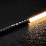 Kotsy FX Lichtschwert, RGB 7 Farben Metall Hilt Lichtschwerter, Smooth Swing USB Wiederaufladbare Laserschwert mit Soundeffekt für Kinder Weihnachten Halloween Cosplay (78cm Schwarz)
