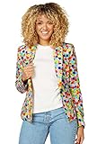 OppoSuits Damen-Blazer - Konfetteroni-Anzugsjacke - Mehrfarbig - Konfetti-Party-Kleidung