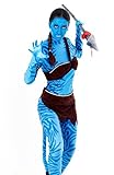 JORXG Tribal-Krieger-Kostüm für Kinder, Damen, Cosplay, inklusive T-Shirt, Hose, Top, Gürtel, Schwanz und Armreifen für Kinder, für Halloween, Karneval, Masken-Kostüme (M)