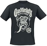 Gas Monkey Garage Logo Männer T-Shirt schwarz XL 100% Baumwolle Fan-Merch, Filme, TV-Serien