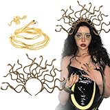 BOFUNX Medusa Kostüm Zubehör, Schlangen Haarreif Schlangen Halskette Armband Schlangenring, Damen Schlange Kostüm für Karneval Halloween Cosplay Kostüme Accessoires