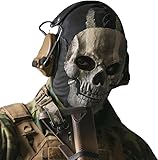 Bohrma Schrei Maske Halloween Gruselige Masken für Erwachsene/Kinder Cosplay Geister Maske, Cosplay Realistische Requisiten, Halloween Party Bar Maskerade Gruselmaske (COD Geistermaske)