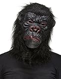 Vegaoo Gorilla Vollgesichtsmaske für Erwachsene