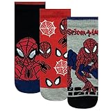 Marvel Spiderman Socken 3er Pack | Spider-Man Socken Für Kinder | Baumwollsocken Packung Mit 3 | Mehrfarbig 31-36