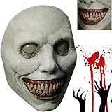 Halloween Maske,Horror Scary Halloween Mask,Lächelnder Dämon/Clown Cosplay/Gruseliger Halloween Demon/Karneval Fasching Böse Kostümparty-Requisiten für Damen Herren