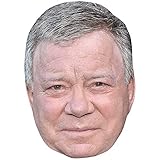 Celebrity Cutouts William Shatner (Grey Hair) Maske aus Karton