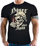Herren T-Shirt für den etwas älteren Nörgler:Böser Alter Mann