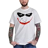 Joker Face T-Shirt Gr. XL, weiß