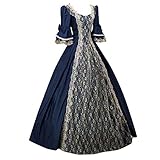 EWFAS Rokoko Viktorianische Kostüme Barock Marie Antoinette Kleider Renaissance Historische Periode Ballkleider Cosplay Kleid Bodenlang Ballkleid Gothic Viktorianisches Kleid