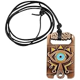 Waldspring Shiekah Stein Zelda Kette, Zelda Merch Sheikah Slate, Zelda Breath Of The Wild, Zelda Tears, Zelda Deko Fanartikel, Zelda Anhängerdekoration, Zelda Eye Halskette