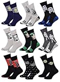 Herren Socken Star Wars Komfort und Fantasie aus Baumwolle – verschiedene Modelle je nach Verfügbarkeit. Gr. 43/46, 9er Pack