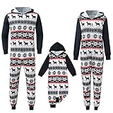 Weihnachten Pyjama Familie Set Passender Schlafanzug Weihnachtspyjama Damen Herren Jumpsuit Kinder Outfit Baby Overall Strampler Rotes Kariertes Nachtwäsche Hausanzug Winter Schlafanzüge @1