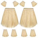 Hawaii-Kostüm für Damen, mit Manschetten und Knöcheln für Zulu-Kostüm, Vogelscheuche, Hawaiianisch, Afrikanische Karnevalsparty, 2er-Set