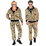 W WIDMANN MILANO Party Fashion - Kostüm Trainingsanzug, Tiermuster, Animal Print, 80er Jahre Outfit, Jogginganzug, Bad Taste Outfit, Faschingskostüme