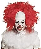 Boland 85992 - Perücke Horror Clown mit Glatze, abstehende Kunsthaare für Karneval oder Halloween, Zubehör für Kostüme