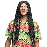 Boland 86341 - Perücke Soul Rebel für Erwachsene, lange Rasta Zöpfe, Kunsthaar Frisur für Faschingskostüme, Kostüm Zubehör für Karneva und Mottoparty