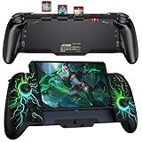 Elegamefy One-Piece Joypad Controller Ersatz für Nintendo Switch Controller/OLED, Switch Pro Controller mit Kühlem RGB Licht/Programmierbar/Dual Vibration/Turbo/Wakeup