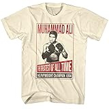 Muhammad Ali - - Kenreagan T-shirt pour hommes, Large, Vintage White