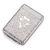 Zigarettenetui Box Silber Hochwertiges Metall für 14 Zigaretten Normalgröße Zigarette Peaky Blinders Merchandise