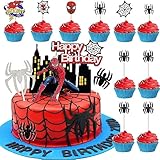 Aiareozy 15 Stück Kuchen Deko, Happy Birthday Tortendeko, Cupcake Topper, Kuchen Topper Jungs, Mädchen, Tortendeko Geburtstag für Kinder Geburtstagsfeiern