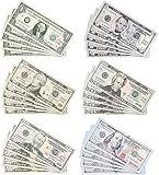 150 Stück Prop Money, Dollar Scheine, Fake Geld, Spielgeld Kinder, Enthält 1 $, 5 $, 10 $, 20 $, 50 $ Und 100 $, Perfekt für Kinder, Um Einen Falschen Spielen(Dollar-Spielzeugmünzen)