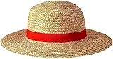 Strohhut aus der erfolgreichen Serie, Ruffy Luffy Piece, Anime Cosplay Kostüm Sonnenhut Anime Kinder & Erwachsene
