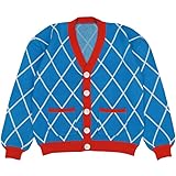 MyheroCos Anime Guido Mista Cosplay Kostüm Mista Cardigan Sweater Unisex Herren Damen Strickjacke Oberteil (2XL/3XL, Pullover)