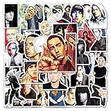 Slim Shady Eminem Music Vinyl-Aufkleber, 50 Stück, gestanzt, geeignet für Laptops, Handys, Hüllen, Wände, Gepäck, Bücher und Wasserflaschen