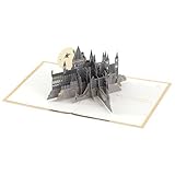 Hallmark Harry Potter, 3D- und Pop-Up-Karte für jeden Anlass, Goldener Schnatz, Besen, Geburtstag, Vatertag, Weihnachten, Tochter, Sohn, Enkelin, Enkel, Zauberwelt, Gold