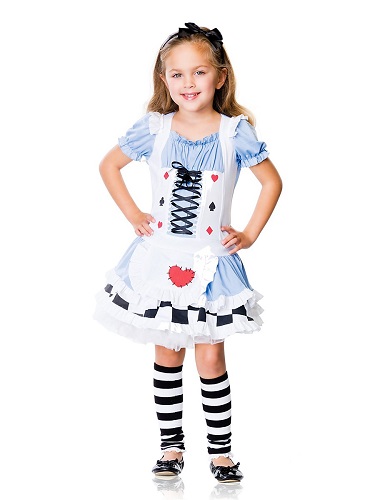 Alice-im-Wunderland-Kostüm-Kleid-Kinder-Mädchen
