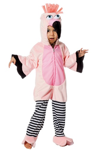 Flamingo-Kostüm-Kinder-Mädchen-Jungen