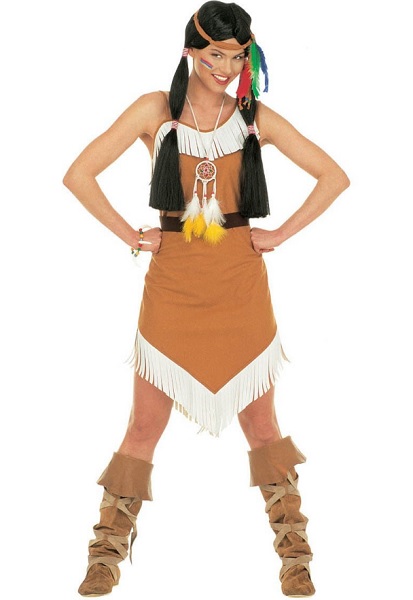 Indianer-Indianerin-Kostüm-Damen
