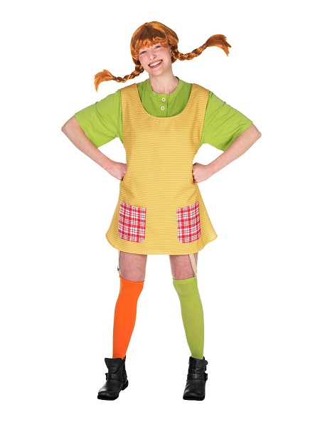 Kindheitshelden-Kostüm-Pippi-Langstrumpf-Damen