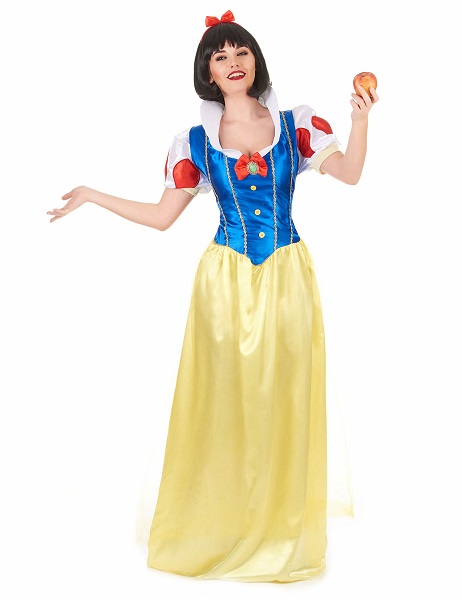 Schneewittchen-Kostüm-Kleid-Damen