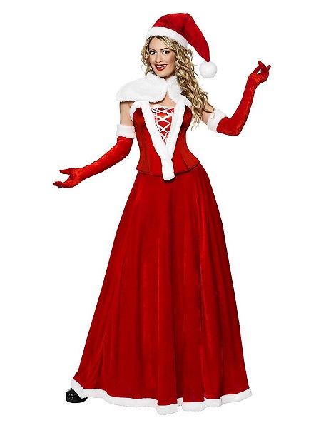 Weihnachtsfrau-Kostüm-Damen