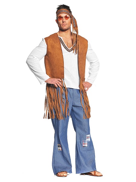 70er-Jahre-Hippie-Kostüm-Herren-Männer-Erwachsene