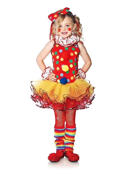 Clown-Kostüm-Kinder-Mädchen