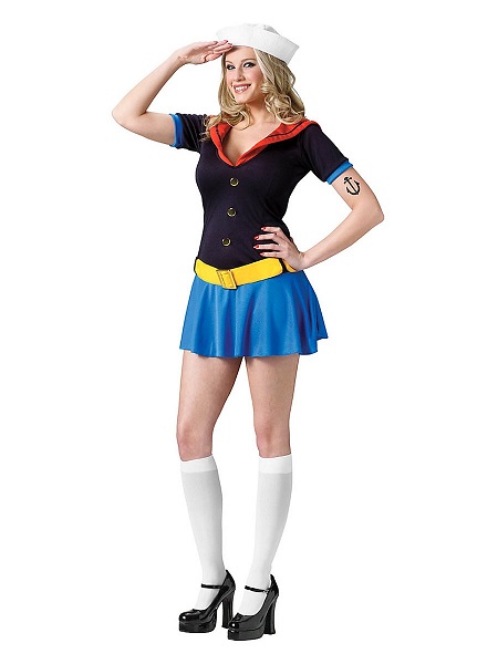 Faschingskostüm-Karnevalskostüm-Damen-Sexy-Matrosin-Matrose-Kostüm
