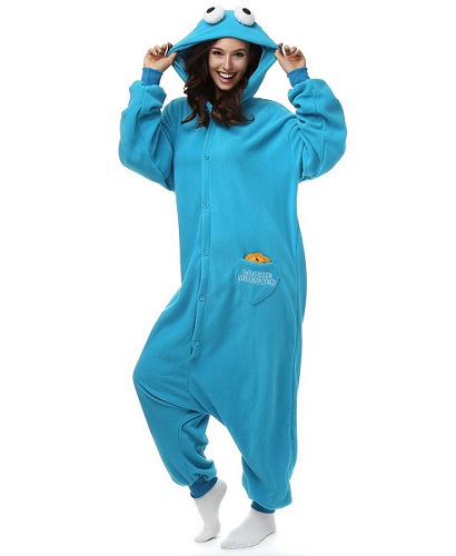 Krümelmonster-Kostüm-Damen-Frauen-Erwachsene