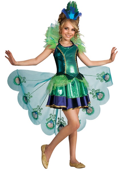 Pfau-Kostüm-Kinder-Mädchen