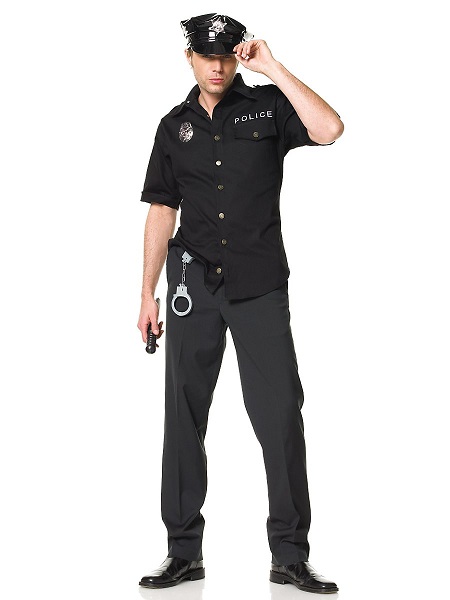 Polizei-Kostüm-Herren-Männer-Polizist-Erwachsene