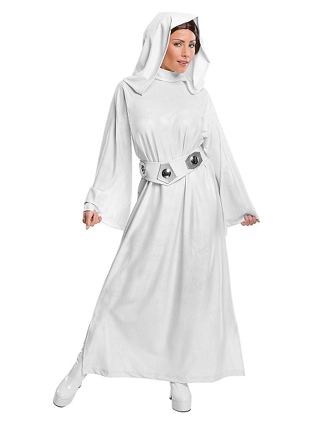 Prinzessin-Leia-Kostüm-Damen-Frauen-Erwachsene