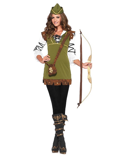 Robin-Hood-Kostüm-Damen-Frauen-Erwachsene