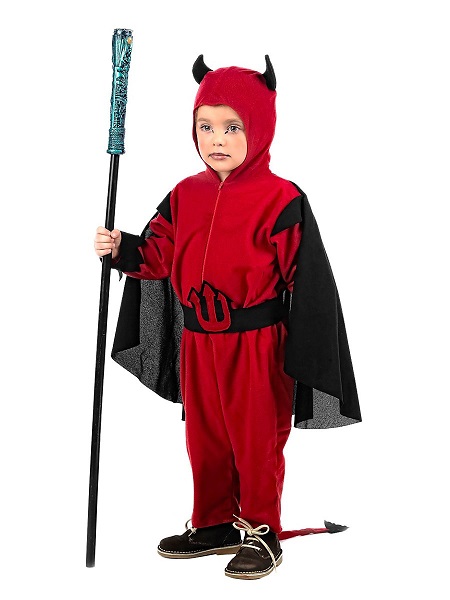 Teufel-Kostüm-Kinder-Jungen-Mädchen